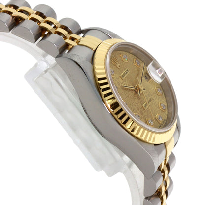 ROLEX ロレックス 69173G デイトジャスト 10P ダイヤモンド 腕時計 SS レディース 中古