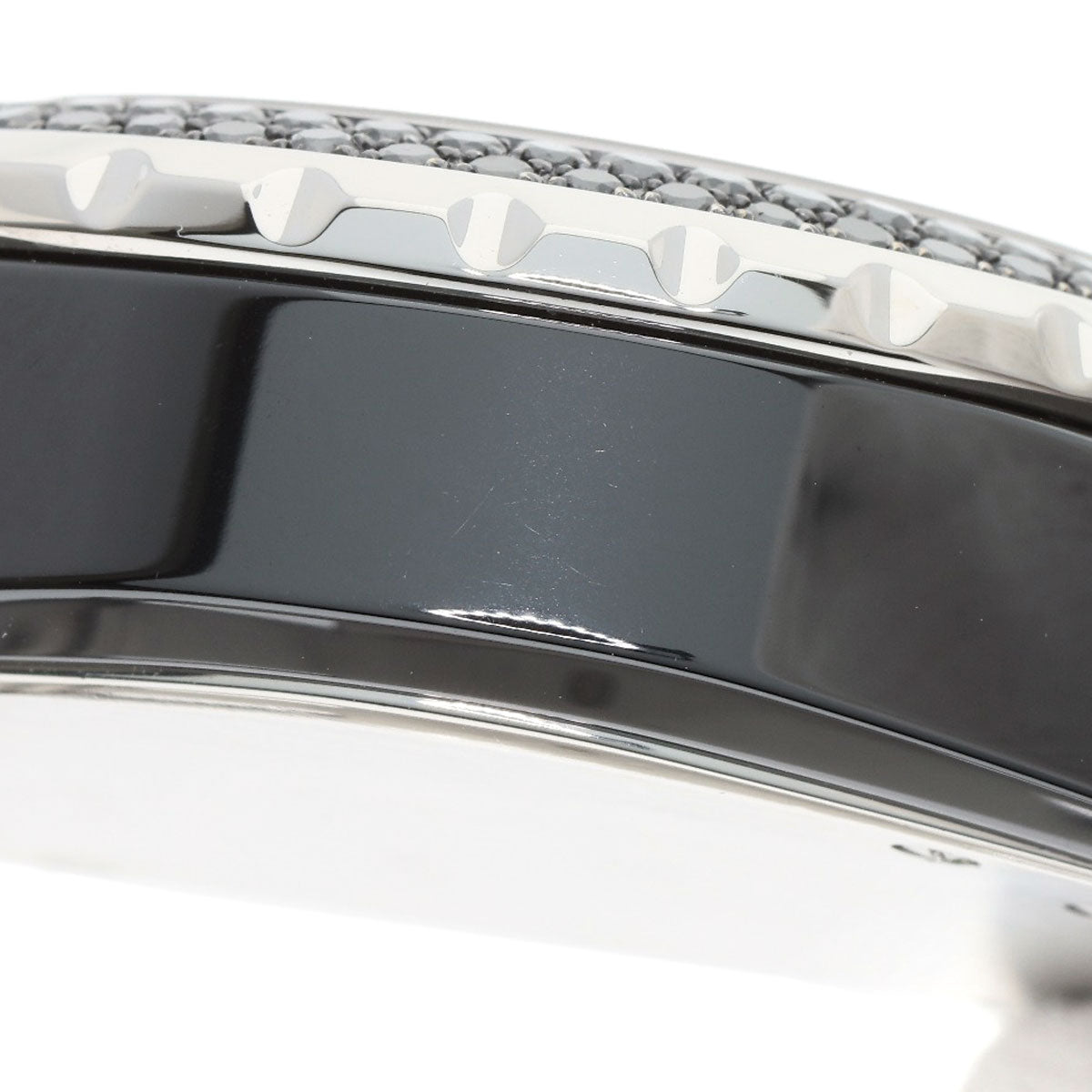 CHANEL シャネル H1419 J12 41mm ベゼル ブラックダイヤモンド 腕時計 セラミック メンズ 中古
