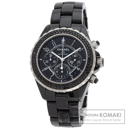 シャネル H1419 J12 41mm ベゼル ブラックダイヤモンド 腕時計 中古 商品画像1
