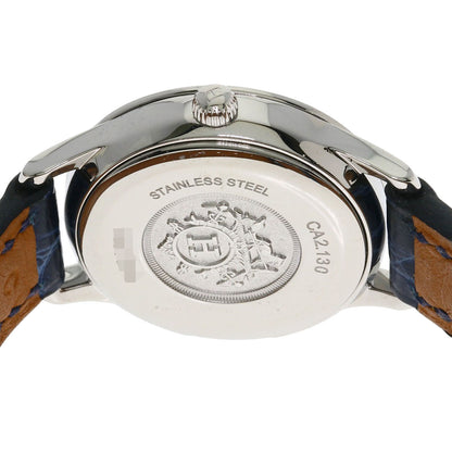 HERMES エルメス CA2.130 スリムドゥ ダイヤモンド 腕時計 SS レディース 中古