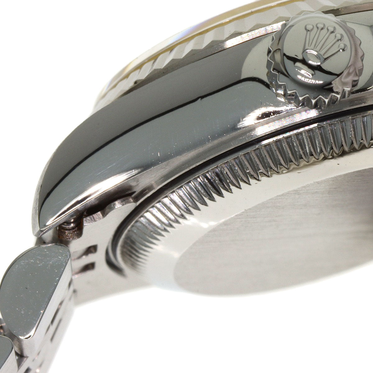 ROLEX ロレックス 69174NG デイトジャスト 10P ダイヤモンド 腕時計 SS レディース 中古