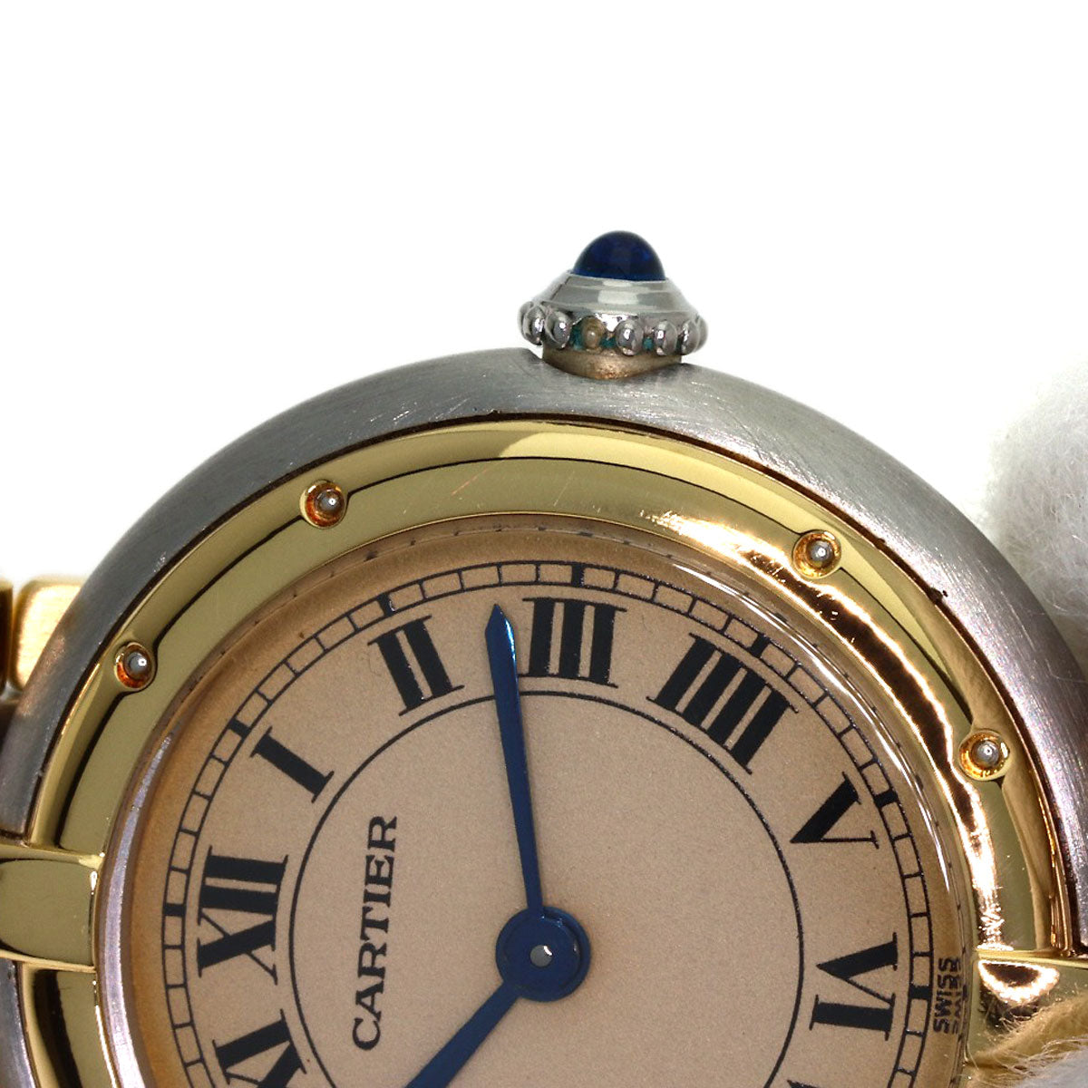 CARTIER カルティエ パンテール SM ヴァンドーム 3ロウ 腕時計 SS レディース 中古