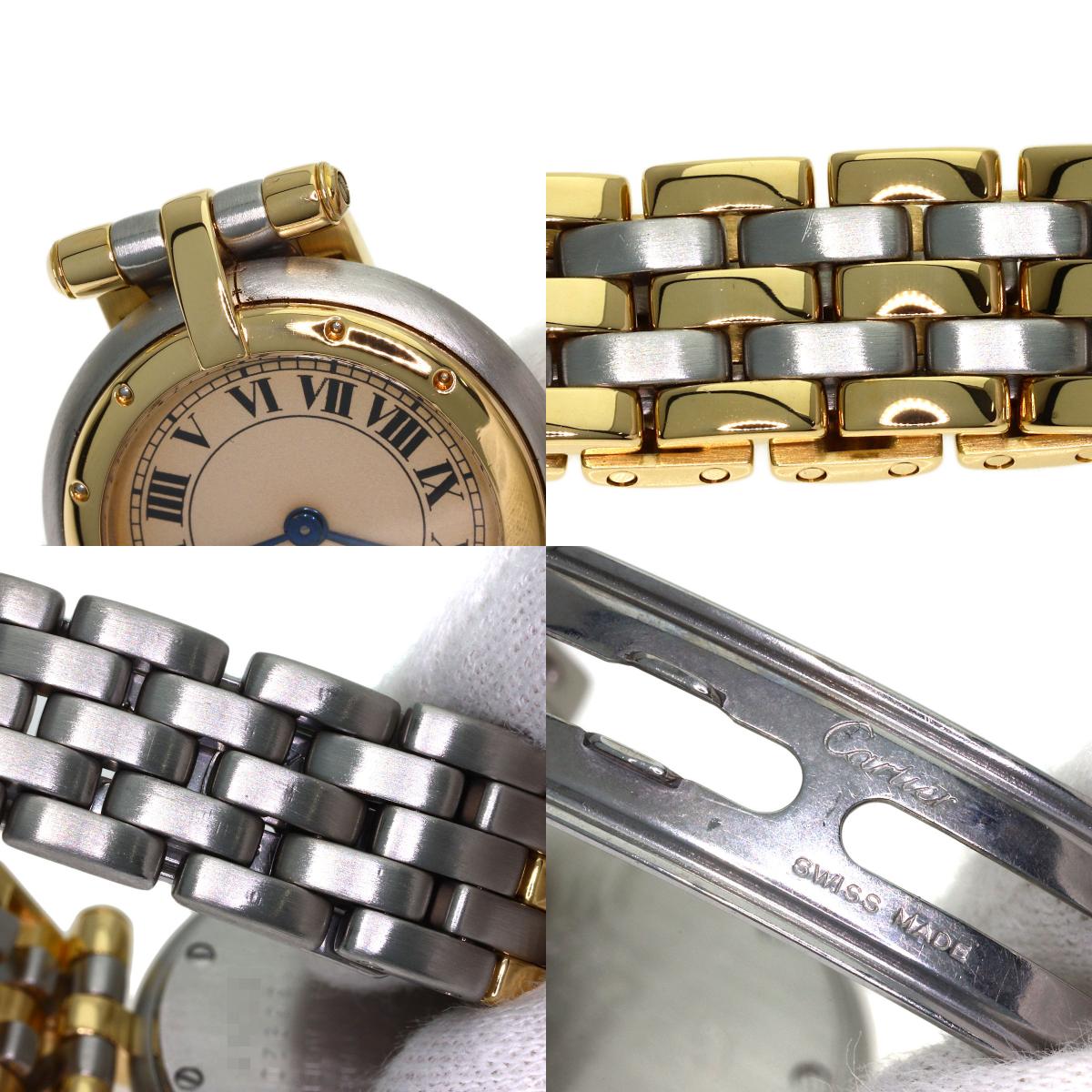 CARTIER カルティエ パンテール SM ヴァンドーム 3ロウ 腕時計 SS レディース 中古