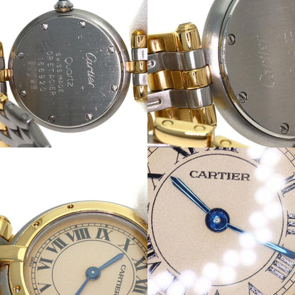 CARTIER カルティエ パンテール SM ヴァンドーム 3ロウ 腕時計 SS レディース 中古