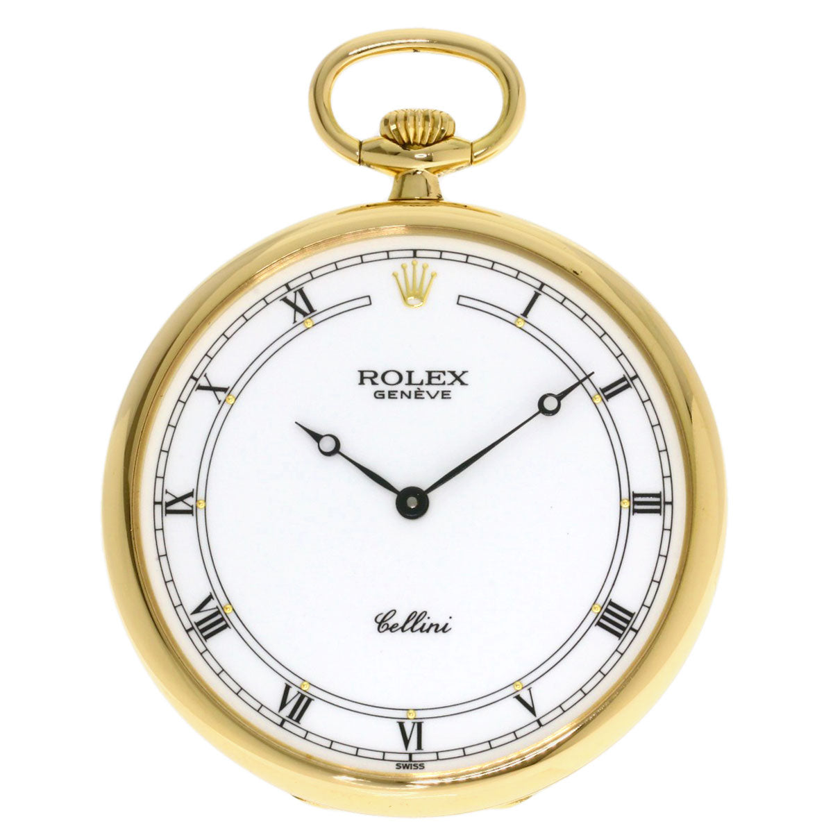 ROLEX ロレックス 3761/8 チェリーニ ホワイトローマン 懐中時計 腕時計 K18YG メンズ 中古