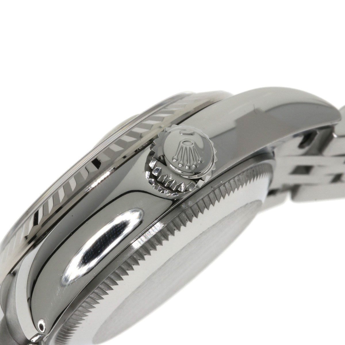 ROLEX ロレックス 179174G デイトジャスト 10P ダイヤモンド 腕時計 SS レディース 中古