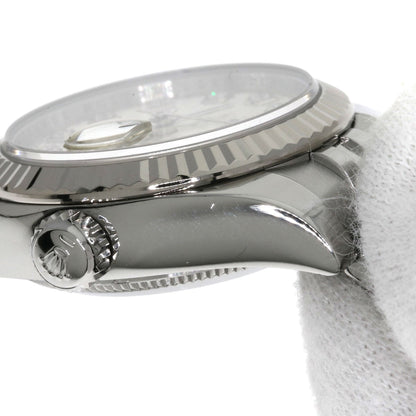 ROLEX ロレックス 179174G デイトジャスト 10P ダイヤモンド 腕時計 SS レディース 中古