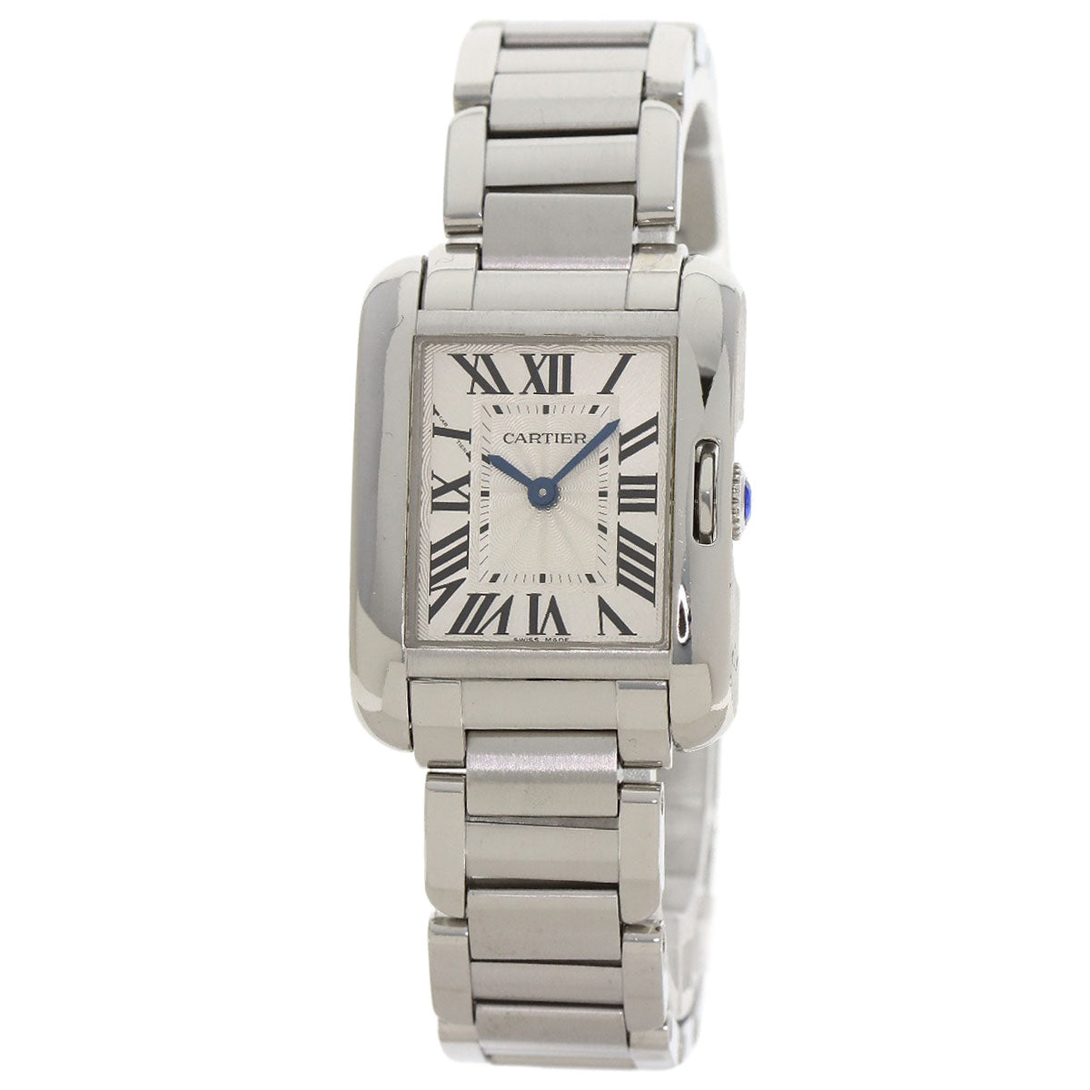 CARTIER カルティエ W5310022 タンクアングレーズ SM 腕時計 SS レディース 中古