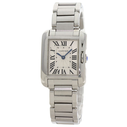 CARTIER カルティエ W5310022 タンクアングレーズ SM 腕時計 SS レディース 中古