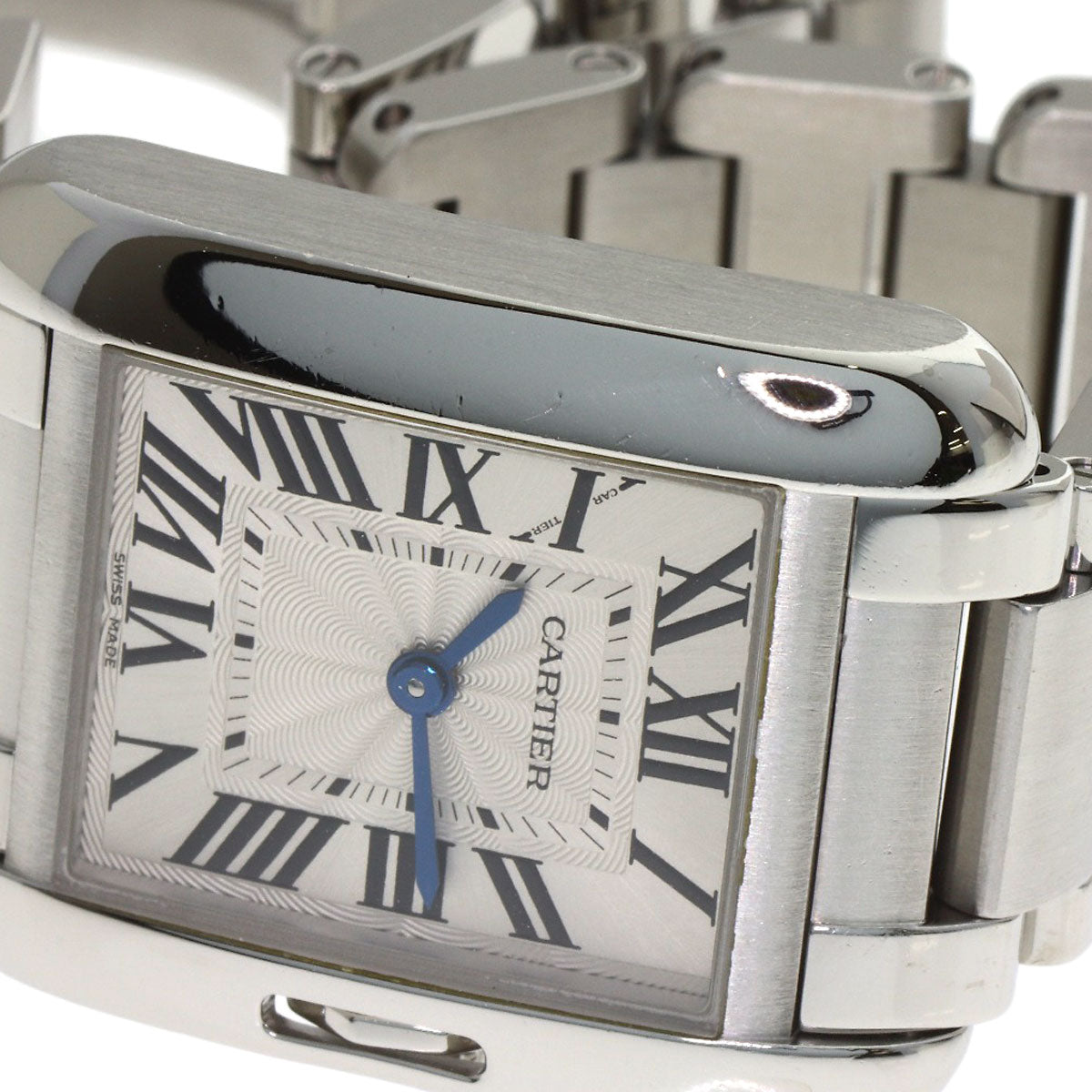 CARTIER カルティエ W5310022 タンクアングレーズ SM 腕時計 SS レディース 中古