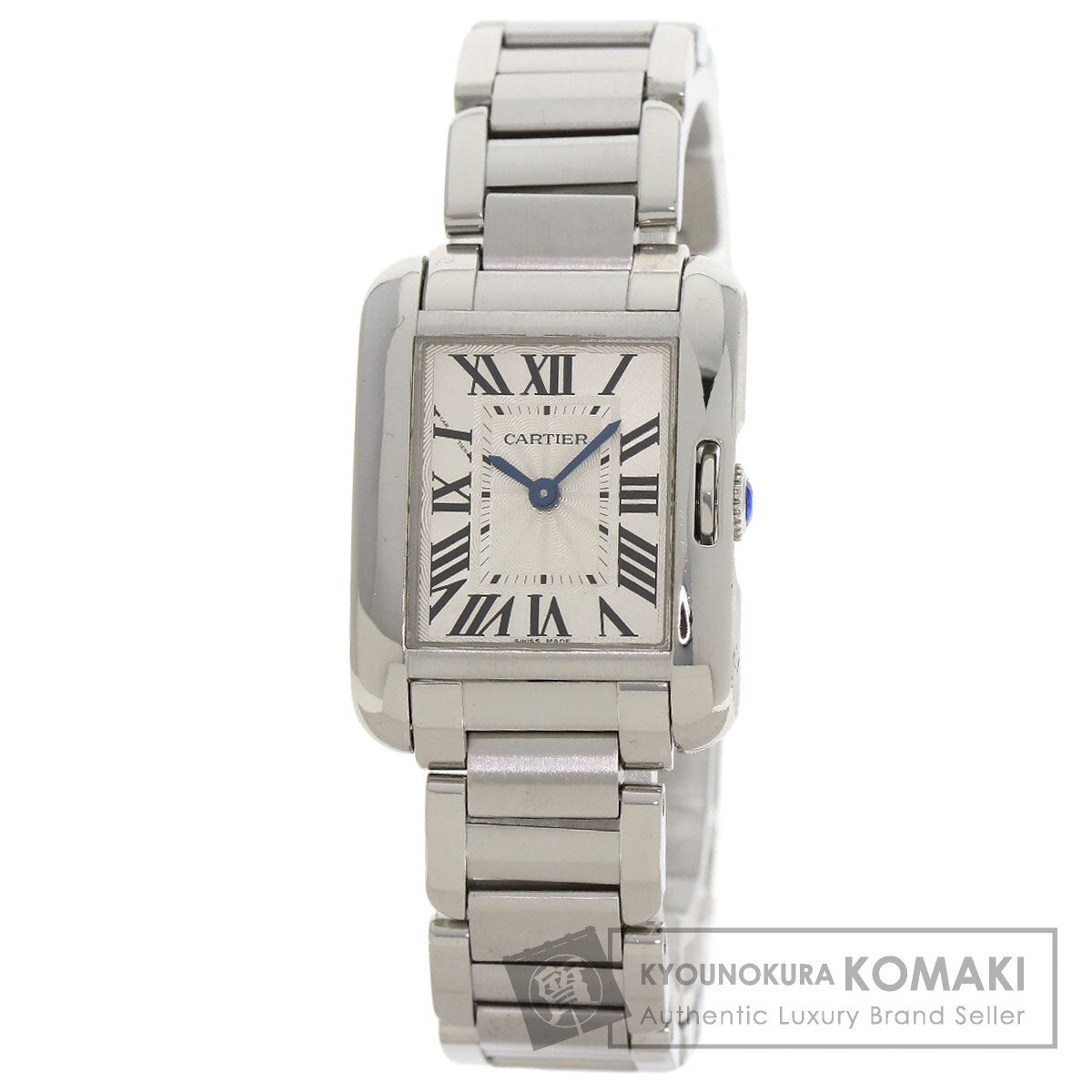 【廃盤品】Cartier タンクアングレーズSM コマ 3連 カルティエ タンクアングレーズ SM W5310022 腕時計 中古 | 京の蔵小牧