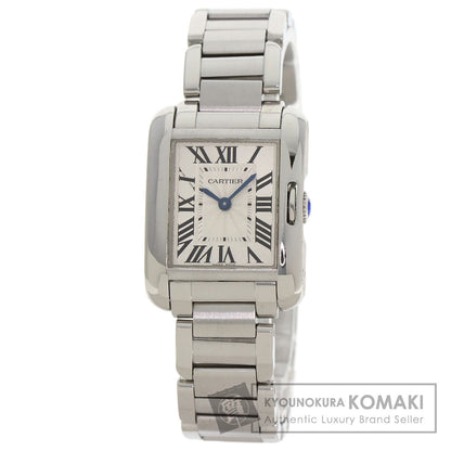 CARTIER カルティエ W5310022 タンクアングレーズ SM 腕時計 SS レディース 中古