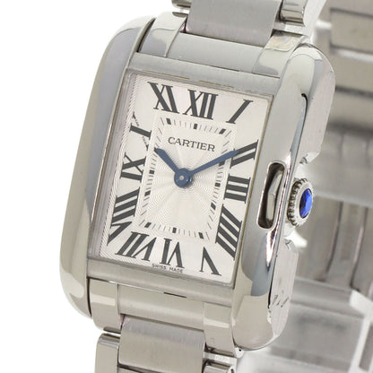 CARTIER カルティエ W5310022 タンクアングレーズ SM 腕時計 SS レディース 中古