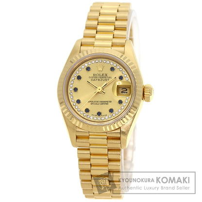 ロレックス 69178LS デイトジャスト ミリヤードダイヤ 10P サファイア 腕時計 中古 商品画像1