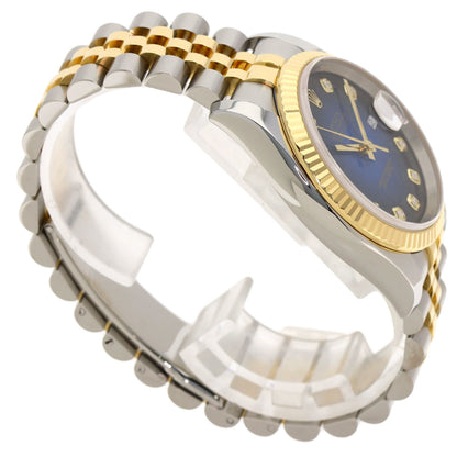 ROLEX ロレックス 116233G デイトジャスト 10P ダイヤモンド ブルーグラデーション 腕時計 SS メンズ 中古