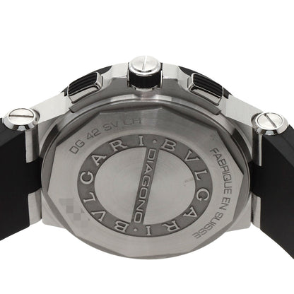 BVLGARI ブルガリ DG42SVCH ディアゴノ クロノグラフ 腕時計 SS メンズ 中古