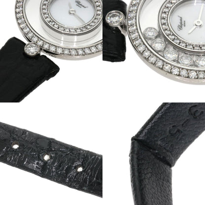 Chopard ショパール ハッピーダイヤモンド シェル 腕時計 K18WG レディース 中古