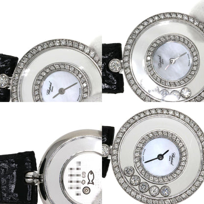 Chopard ショパール ハッピーダイヤモンド シェル 腕時計 K18WG レディース 中古