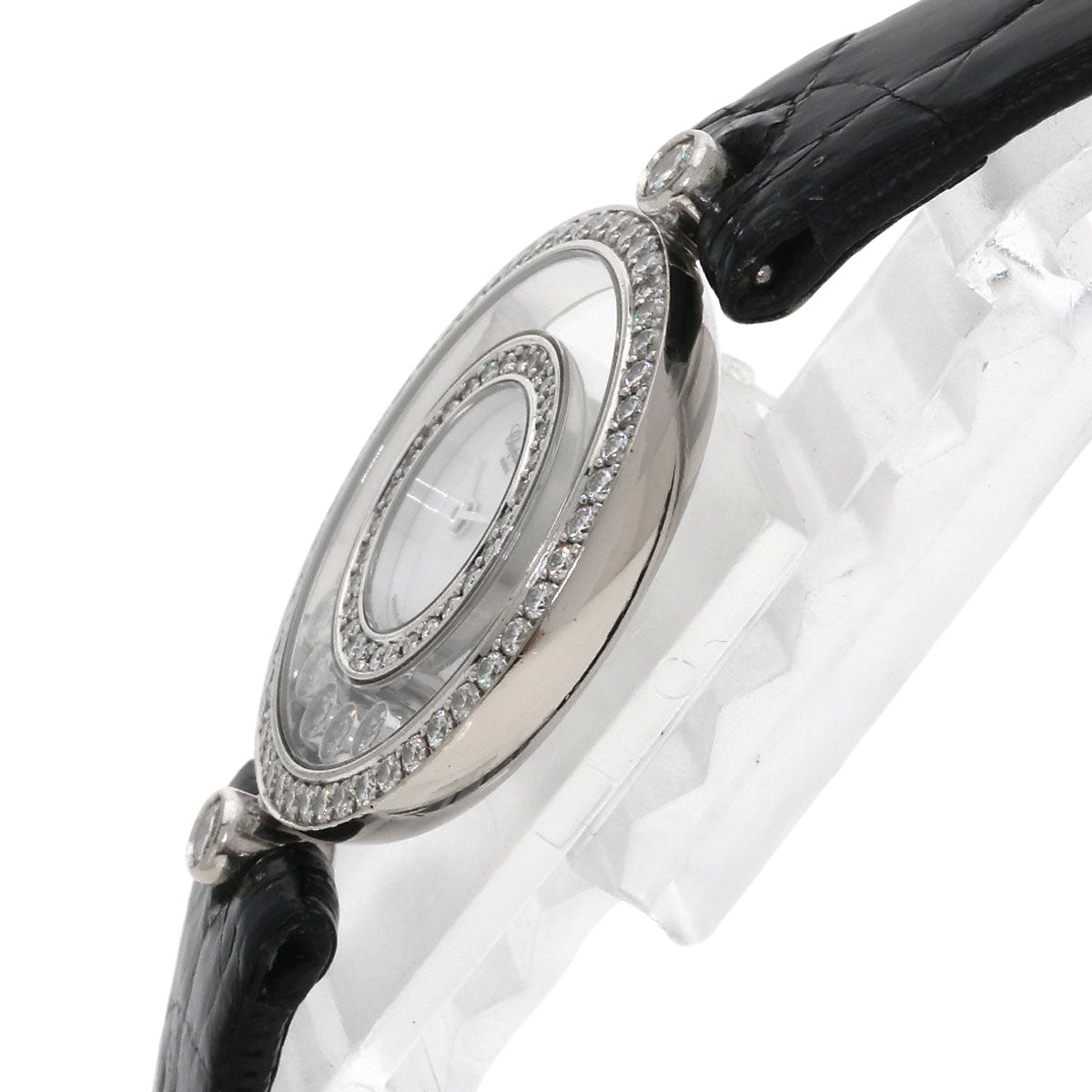 Chopard ショパール ハッピーダイヤモンド シェル 腕時計 K18WG レディース 中古