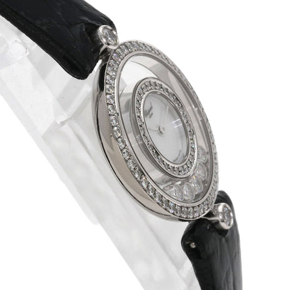 Chopard ショパール ハッピーダイヤモンド シェル 腕時計 K18WG レディース 中古