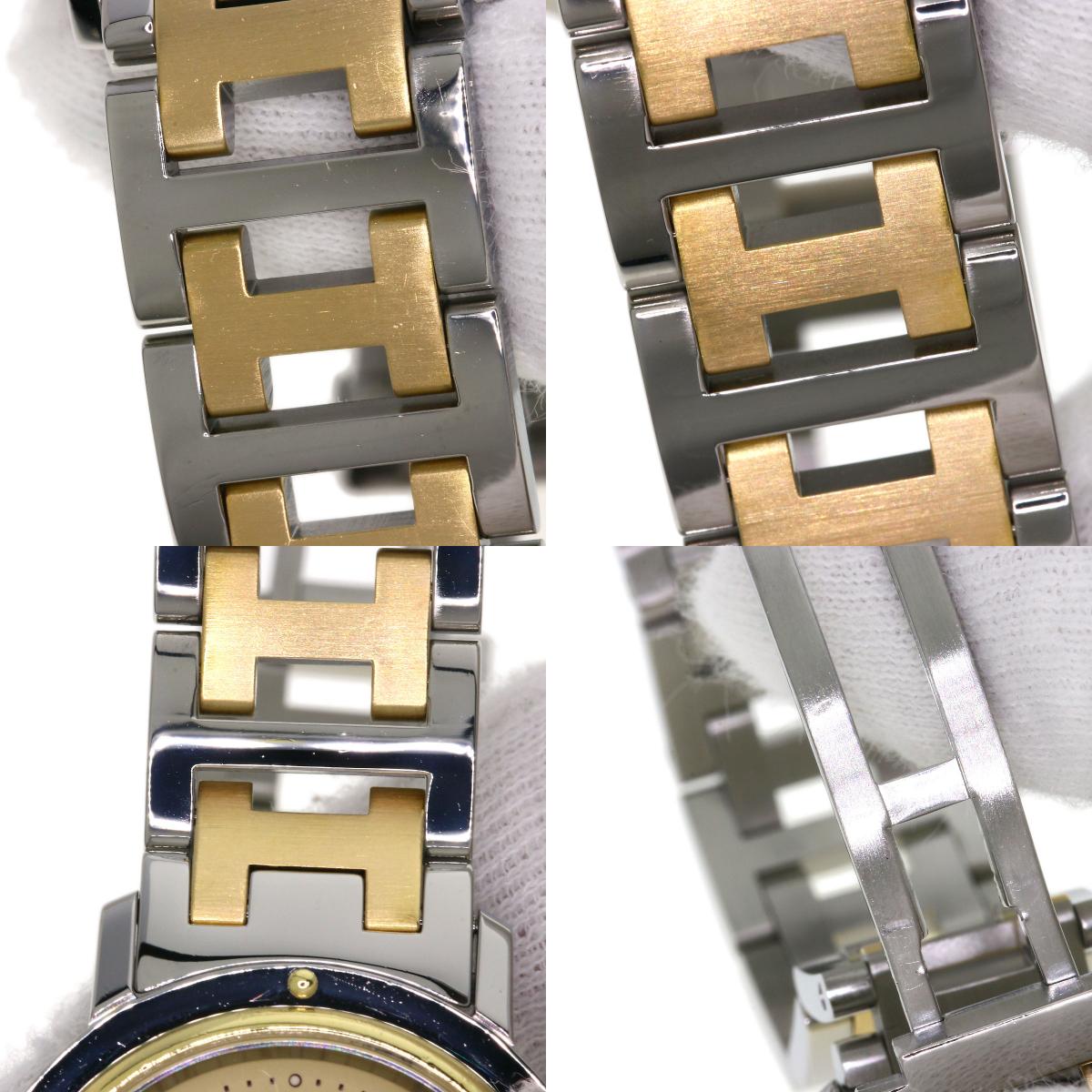 HERMES エルメス CL4.420 クリッパー 腕時計 SS ボーイズ 中古