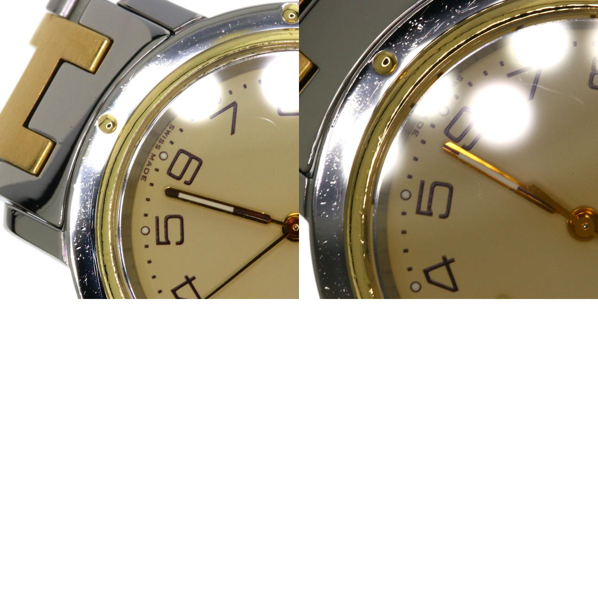 HERMES エルメス CL4.420 クリッパー 腕時計 SS ボーイズ 中古
