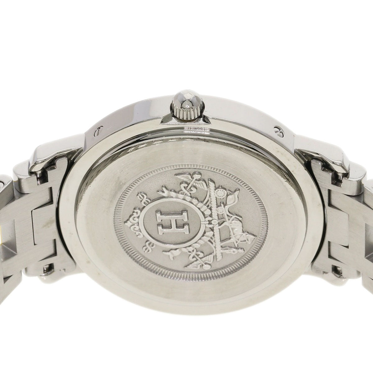 HERMES エルメス CL4.420 クリッパー 腕時計 SS ボーイズ 中古