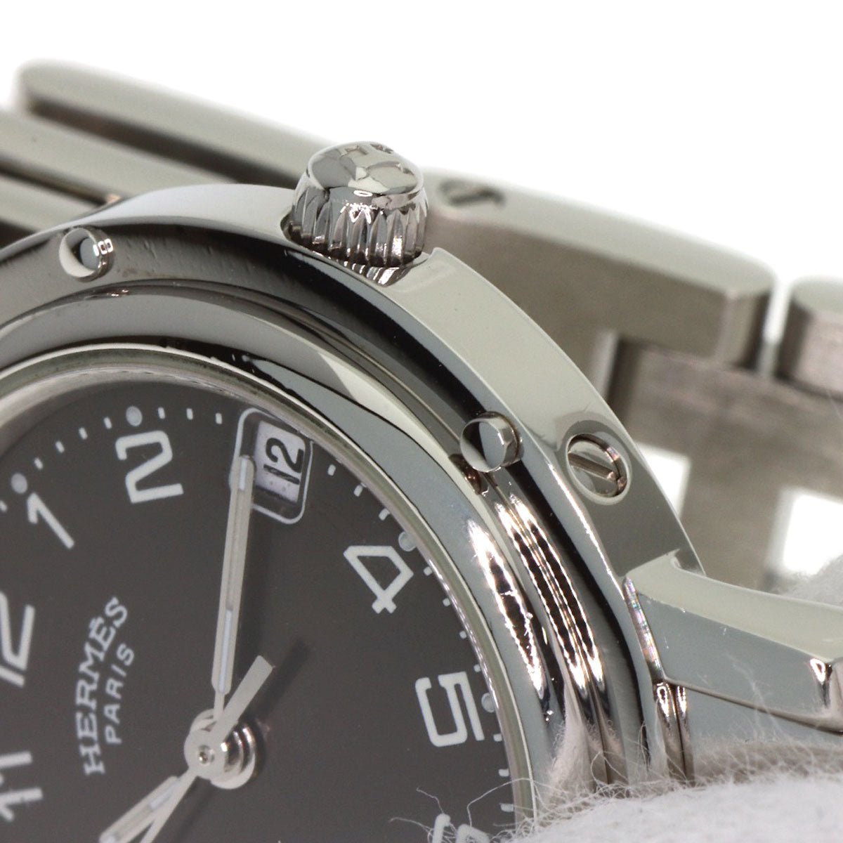 HERMES エルメス CL4.210 クリッパー 腕時計 SS レディース 中古