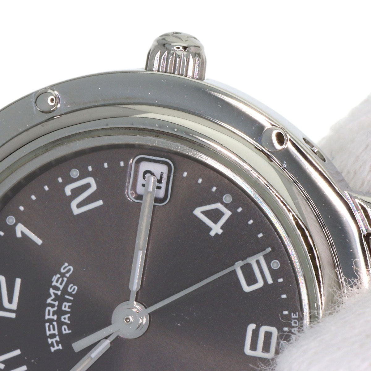 HERMES エルメス CL4.210 クリッパー 腕時計 SS レディース 中古