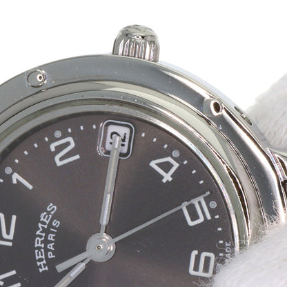 HERMES エルメス CL4.210 クリッパー 腕時計 SS レディース 中古