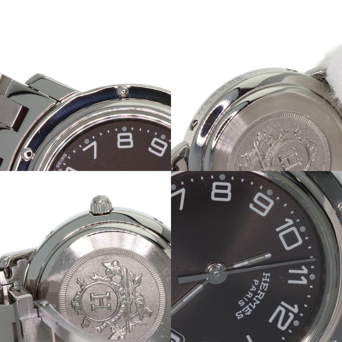 HERMES エルメス CL4.210 クリッパー 腕時計 SS レディース 中古