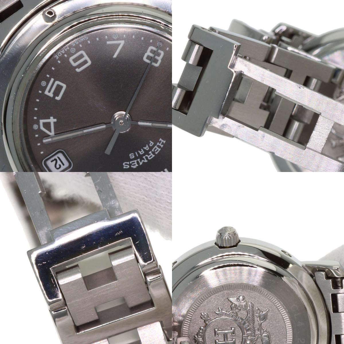 HERMES エルメス CL4.210 クリッパー 腕時計 SS レディース 中古