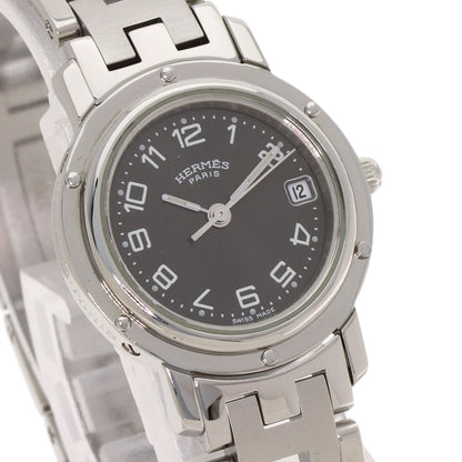 HERMES エルメス CL4.210 クリッパー 腕時計 SS レディース 中古