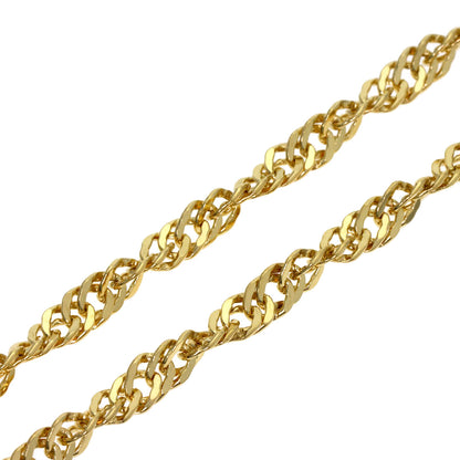 SELECT JEWELRY セレクトジュエリー スクリュー チェーン 44cm ネックレス K18YG レディース 中古