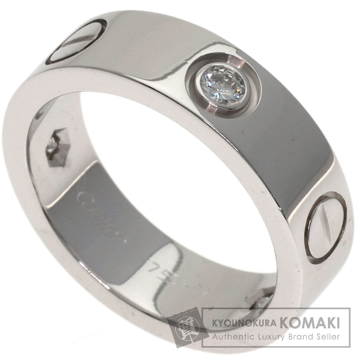 カルティエ ラブリング ハーフ ダイヤモンド #51 リング・指輪 中古 商品画像1