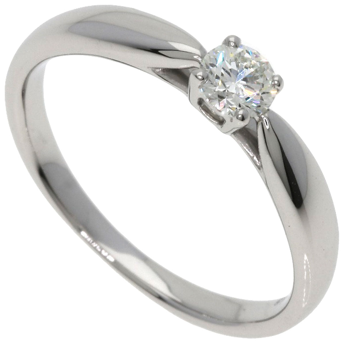 TIFFANY&Co. ティファニー ハーモニー ソリティア ダイヤモンド I-VS1-EX リング・指輪 PT950 レディース 中古