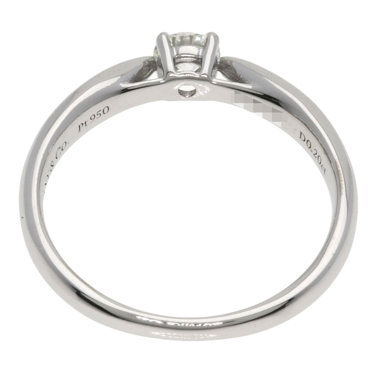 TIFFANY&Co. ティファニー ハーモニー ソリティア ダイヤモンド I-VS1-EX リング・指輪 PT950 レディース 中古