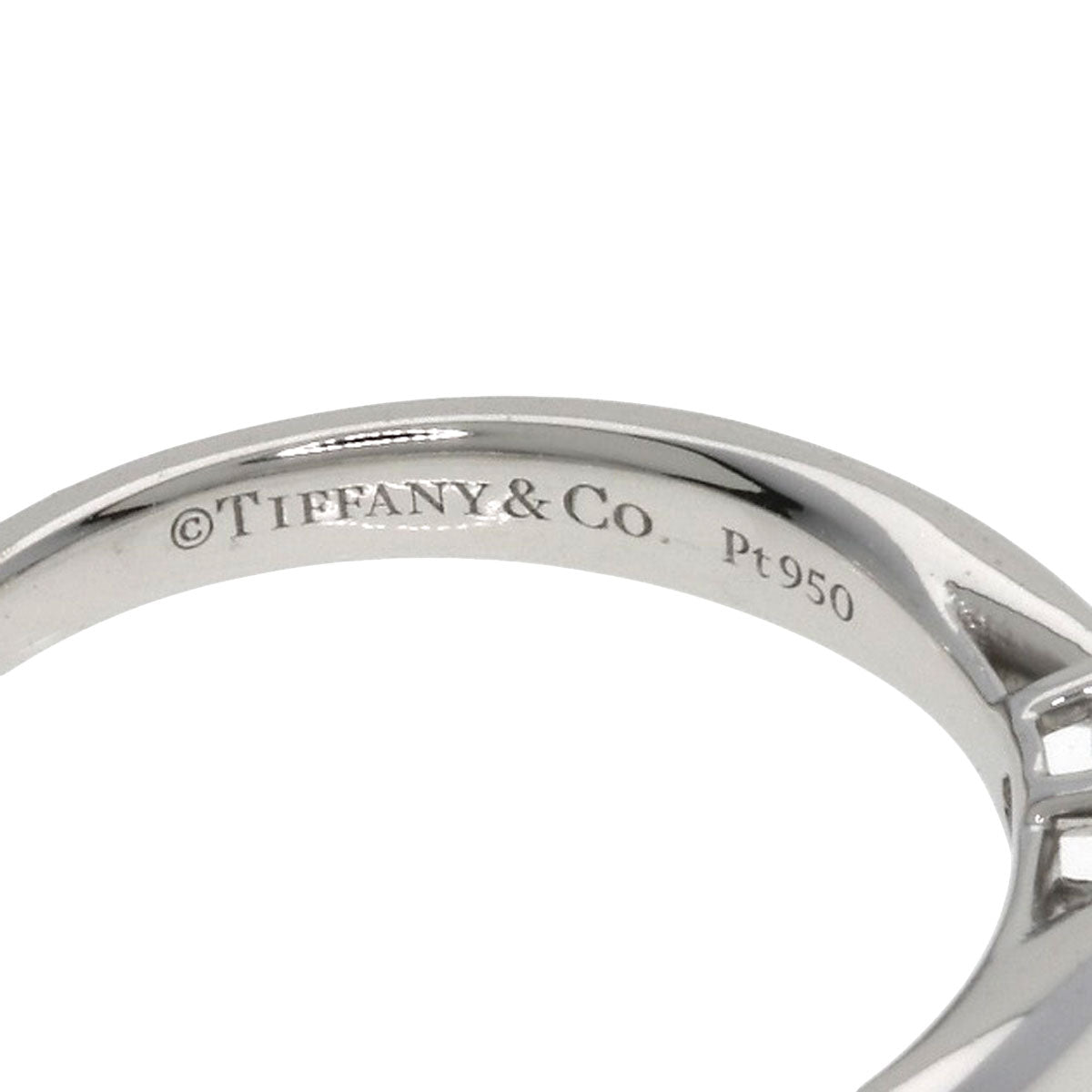 TIFFANY&Co. ティファニー ハーモニー ソリティア ダイヤモンド I-VS1-EX リング・指輪 PT950 レディース 中古