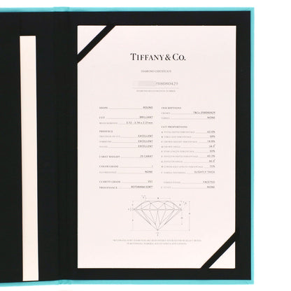 TIFFANY&Co. ティファニー ハーモニー ソリティア ダイヤモンド I-VS1-EX リング・指輪 PT950 レディース 中古