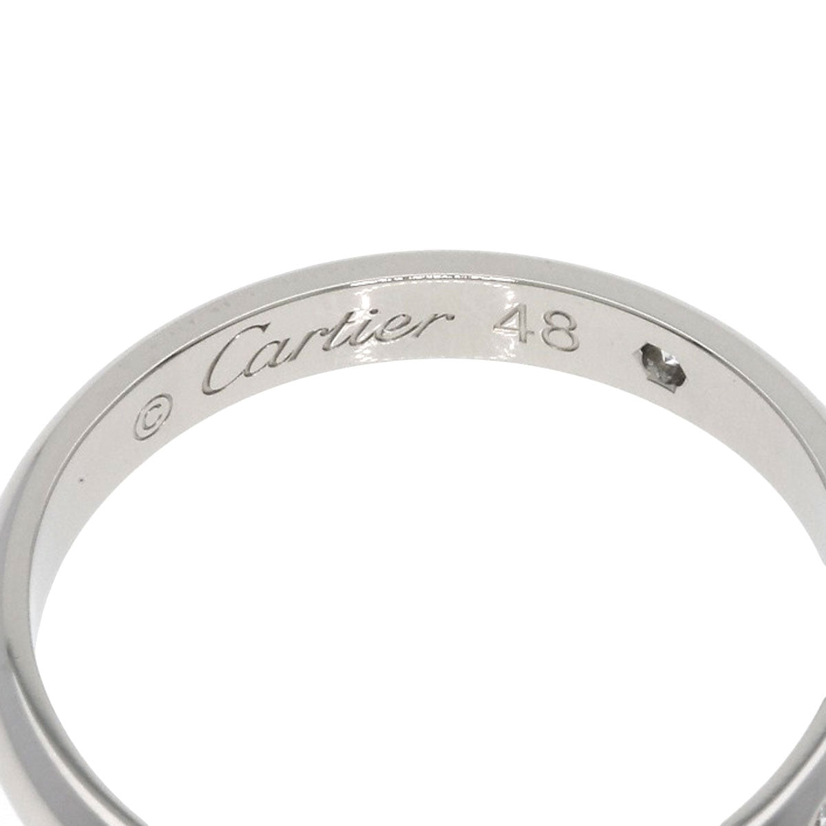 CARTIER カルティエ クラシック ウェディング 3P ダイヤモンド #48 リング・指輪 PT950 レディース 中古