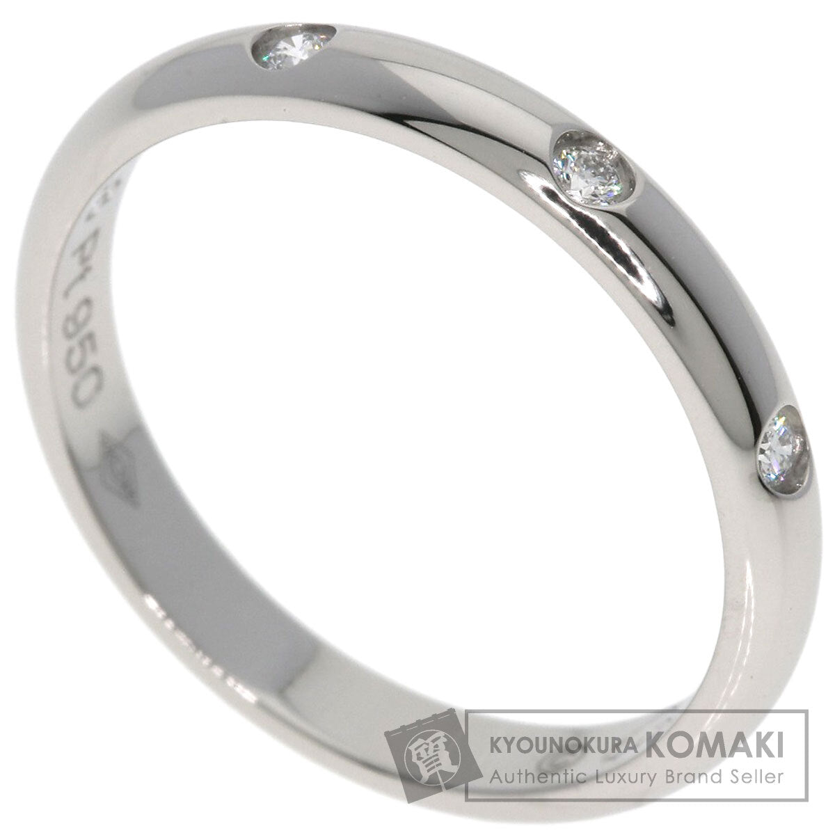 CARTIER カルティエ ウェディング 3P ダイヤモンド #47 リング・指輪 PT950 レディース 中古