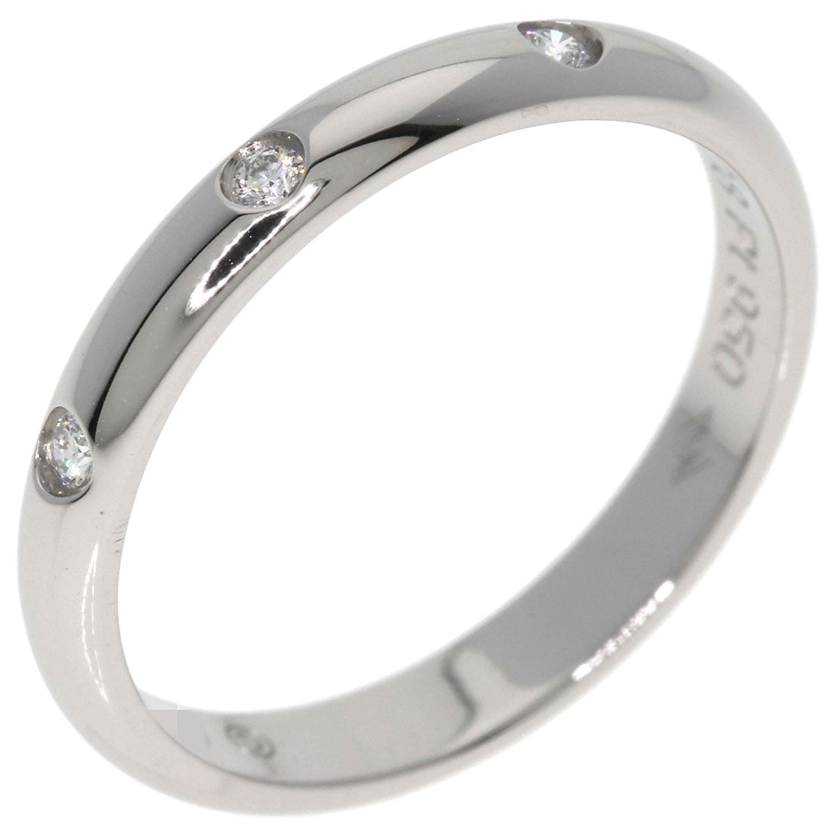 CARTIER カルティエ ウェディング 3P ダイヤモンド #47 リング・指輪 PT950 レディース 中古