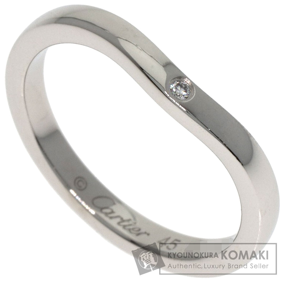 カルティエ バレリーナ ウェディング 3P ダイヤモンド #45 リング・指輪 中古 商品画像1