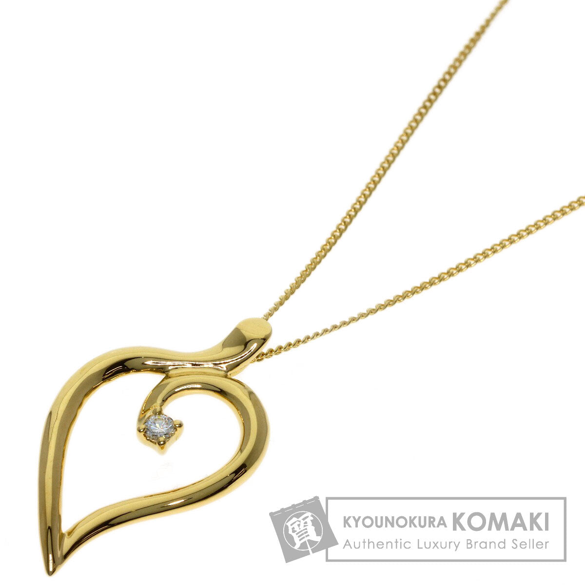 ティファニー リーフハート ダイヤモンド ネックレス 中古 商品画像1