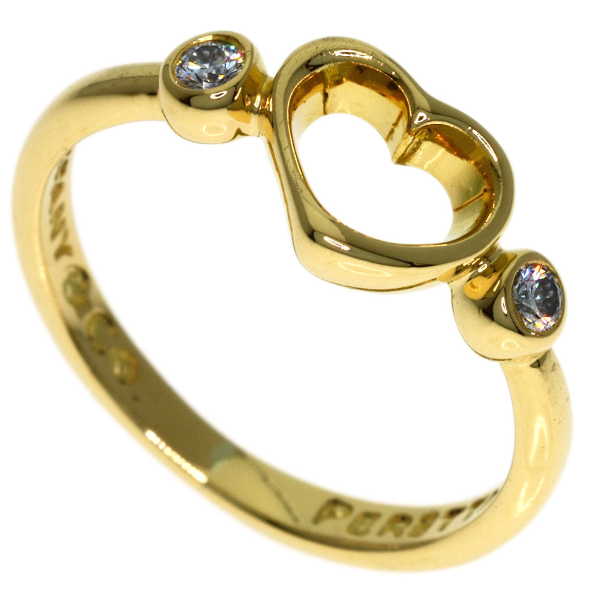 ティファニー オープンハート 2P ダイヤモンド リング・指輪 中古 商品画像2