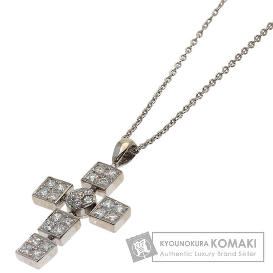 ブルガリ ルチア ラテンクロス ダイヤモンド ネックレス 中古 商品画像1