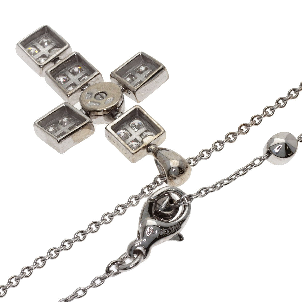 ブルガリ ルチア ラテンクロス ダイヤモンド ネックレス 中古 商品画像3