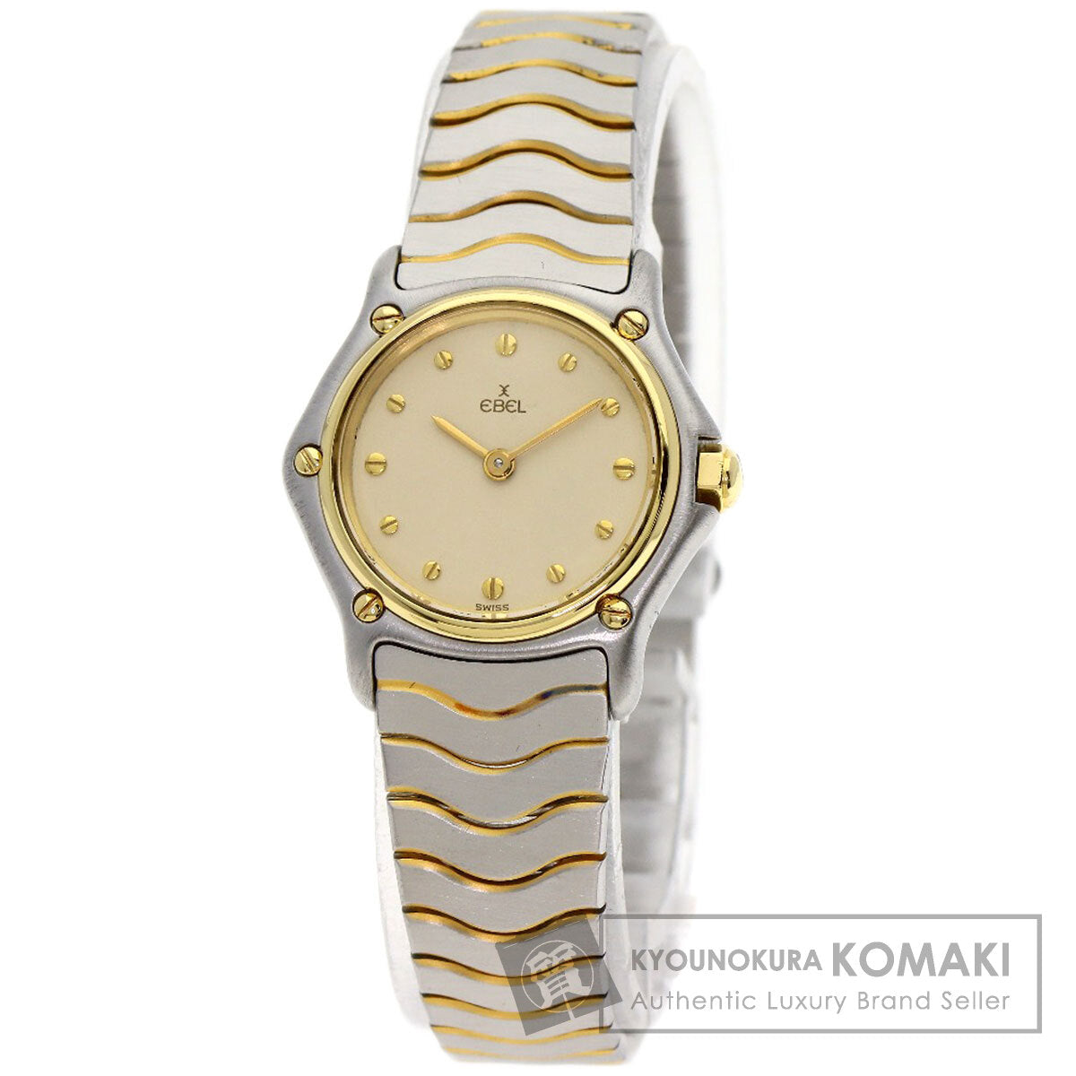 EBEL エベル 166901 クラシック ウェーブ 腕時計 SS レディース 中古