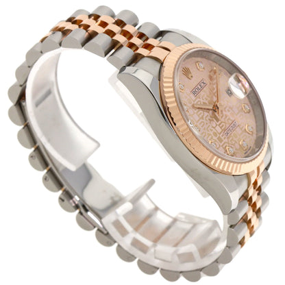 ROLEX ロレックス 116231G デイトジャスト 10P ダイヤモンド 腕時計 SS メンズ 中古