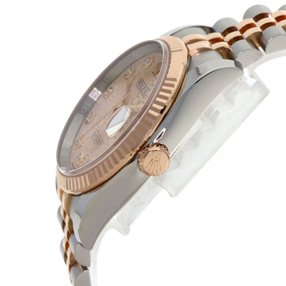 ROLEX ロレックス 116231G デイトジャスト 10P ダイヤモンド 腕時計 SS メンズ 中古